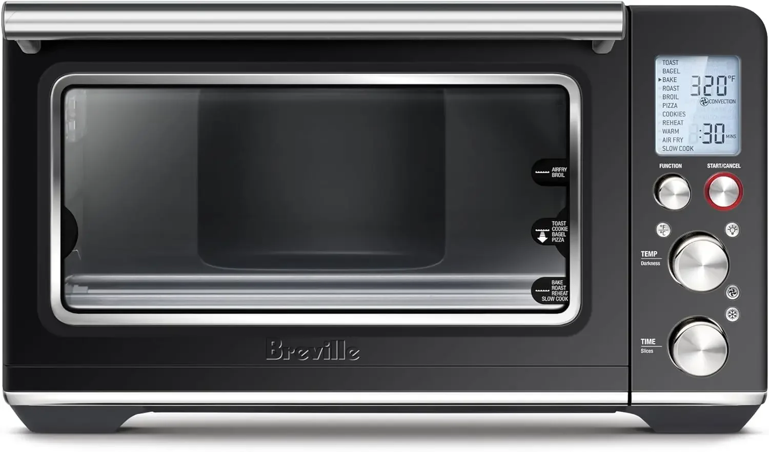 the Smart Oven® Air Fryer, Convection Countertop Oven, Air Fryer Toaster Oven Combo, BOV860BTR, Black Truffle