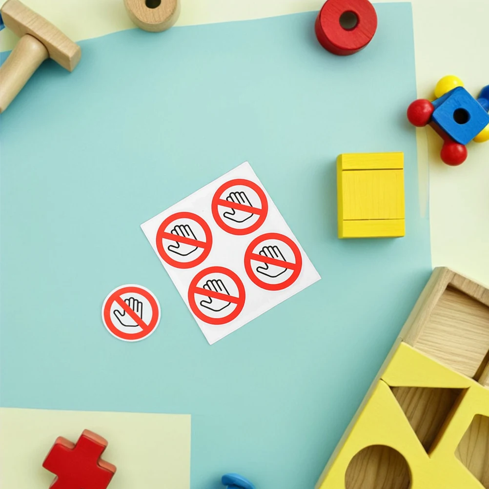 

15 PCS Safety Sign Stickers Do Not Touch for Car Device Label Pvc Adhesive Decal