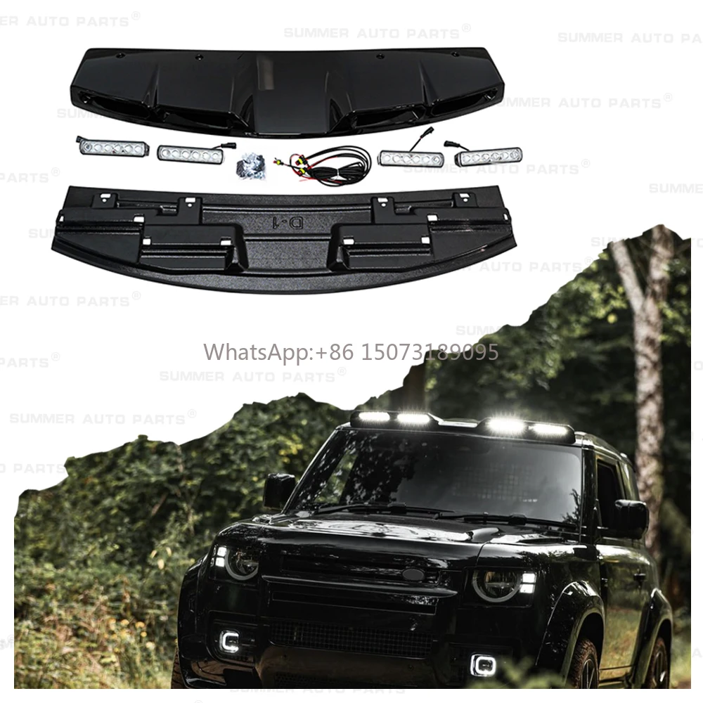 

New Arrival Car Exterior Accessories 4 Led Abs Roof Light Car Offroad Led Light Bar for 2020 Landrover Defender 110 90