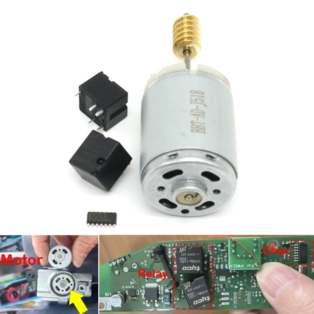 N360 ELV Steering Wheel Column Lock Motor Actuator Relay Chip J518 Repair Kit For Audi A8 D8 VW Phaeton Touareg Porsche Cayenne
