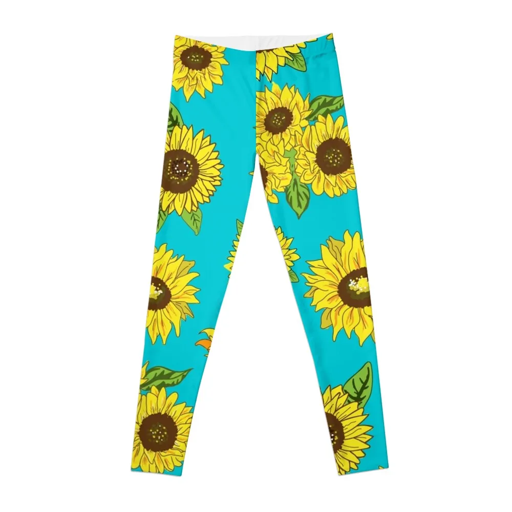 

Grunge Sunflower Pattern Leggings Women's push up Leginsy push up Womens Leggings