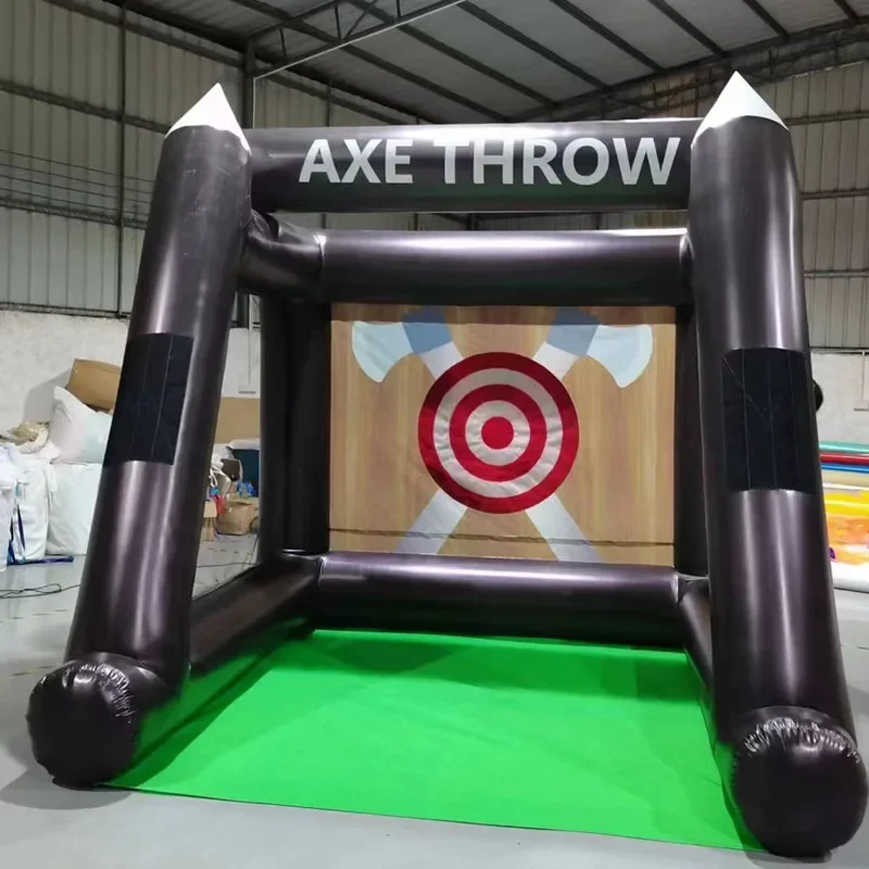 Outdoor Inflatable Axe Throwing Sport Game Interactive Football Dart Board Soccer Target Toy For Fun Carnival Party