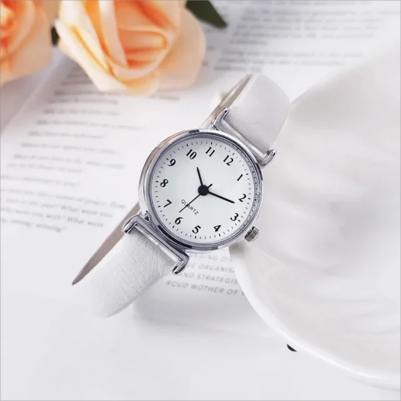 Female Minimalist Digital Thin Belt Quartz Exam Special Women's Watch Girlfriend Watch