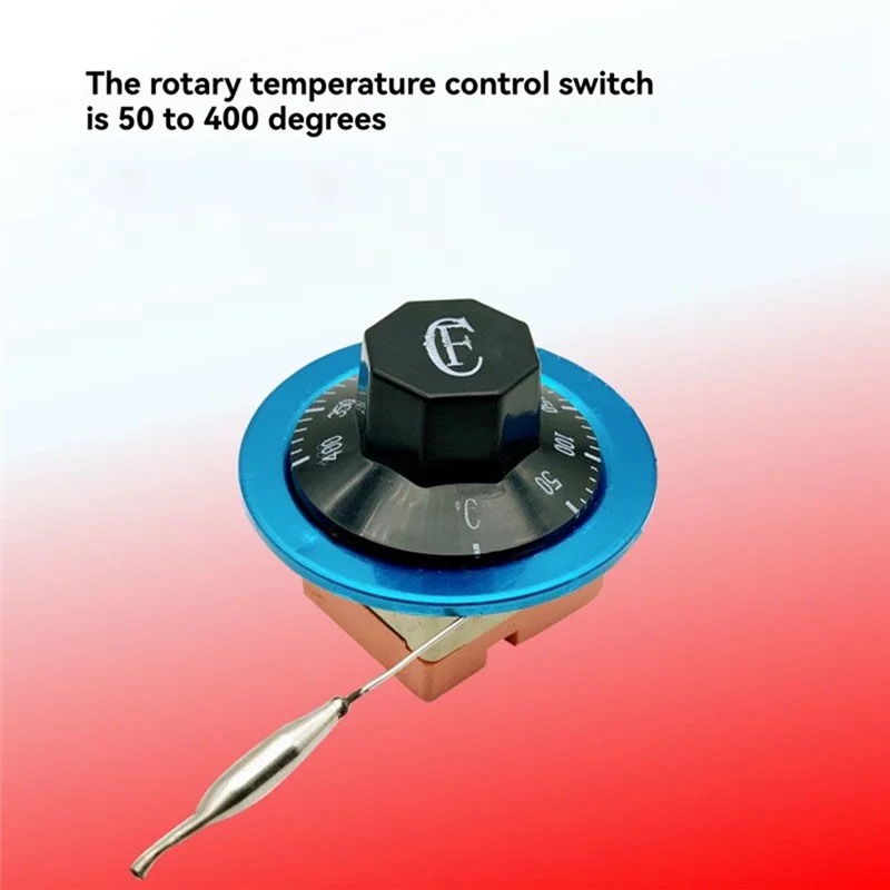 Interruttore regolatore di temperatura regolabile digitale BAAJ 50-400 ℃ (122-752 ℉ ) Termostato Forno Elettrico 250V 16A