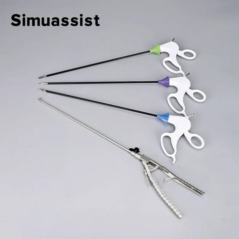 Laparoscopic Training Instruments For Practice Laparoscopy Simulation Trainer Grasper/Dissector/Curved Scissors/Needle Holder