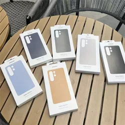 Samsung Galaxy S25 Ultra/S25 Plus/S25 /S25+/S25 Edge Leather Mobile Phone Case Cover Luxury Soft Back Protective Shell With Logo