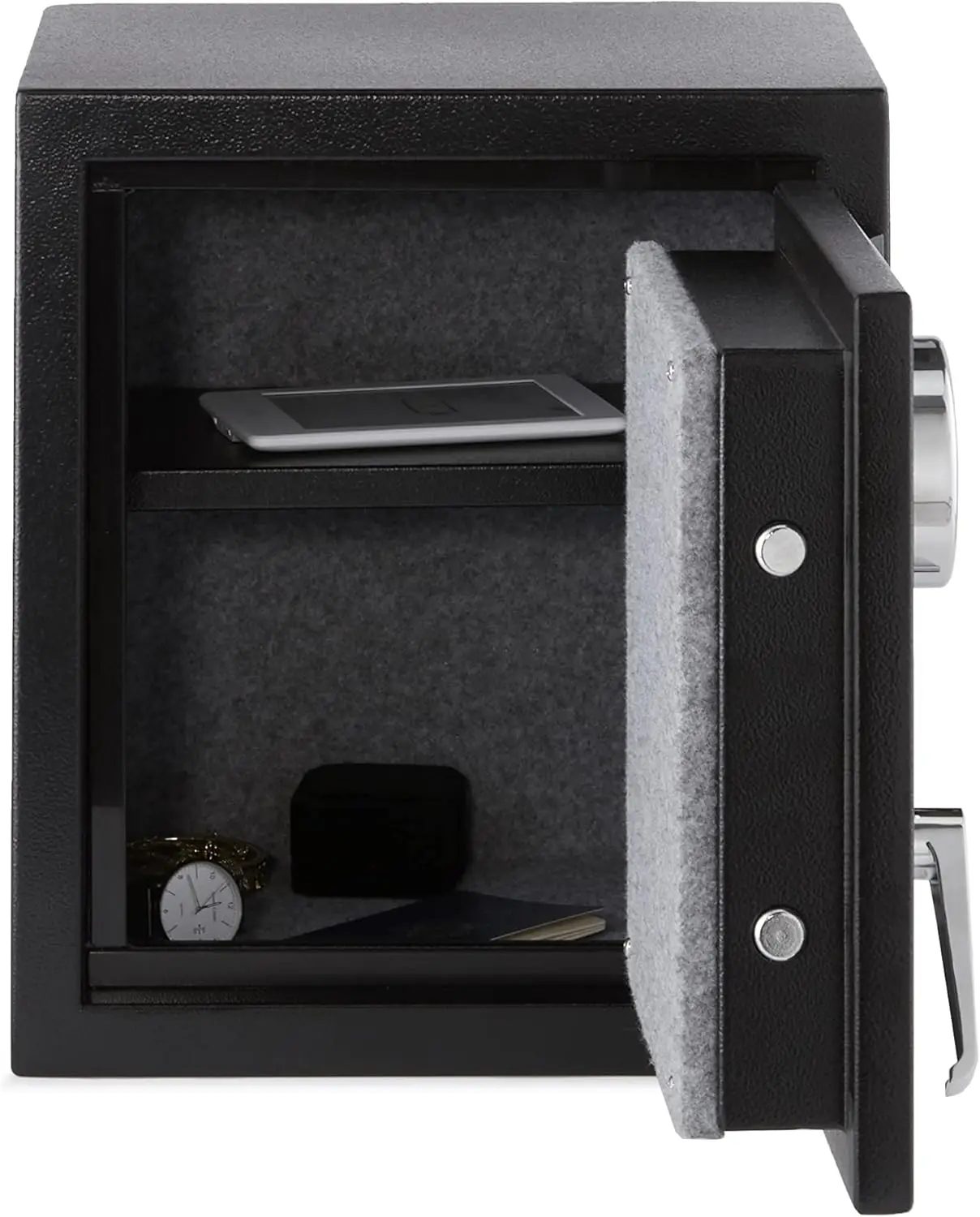 Fire Resistant Security Safe with Programmable Electronic Keypad, Home Safe, fire proof safe for home documents, 0.83 Cubic Feet