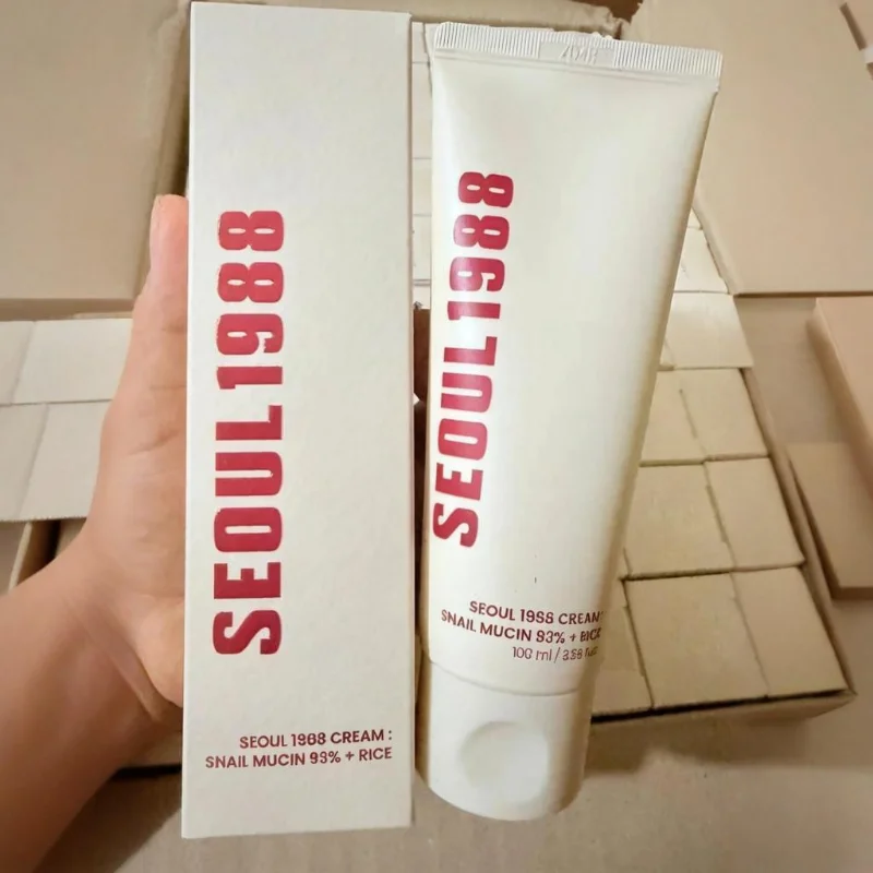 

Seoul 1988 крем муцин улитки 100 мл рисовый успокаивающий увлажняющий крем для кожи антивозрастной восстанавливающий крем 92% фильтрация улитки увлажняющий крем для лица
