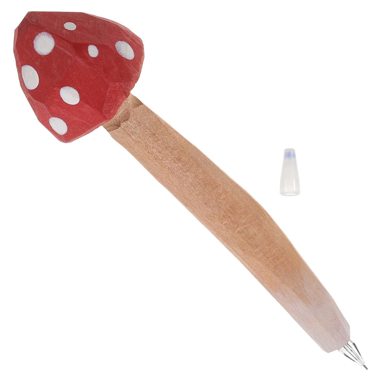 

Wooden Engraving Pen Gel Stationery Mushroom Carving Crafts Pencil Case Mushrooms Funny Ballpoint Pens Students Signing