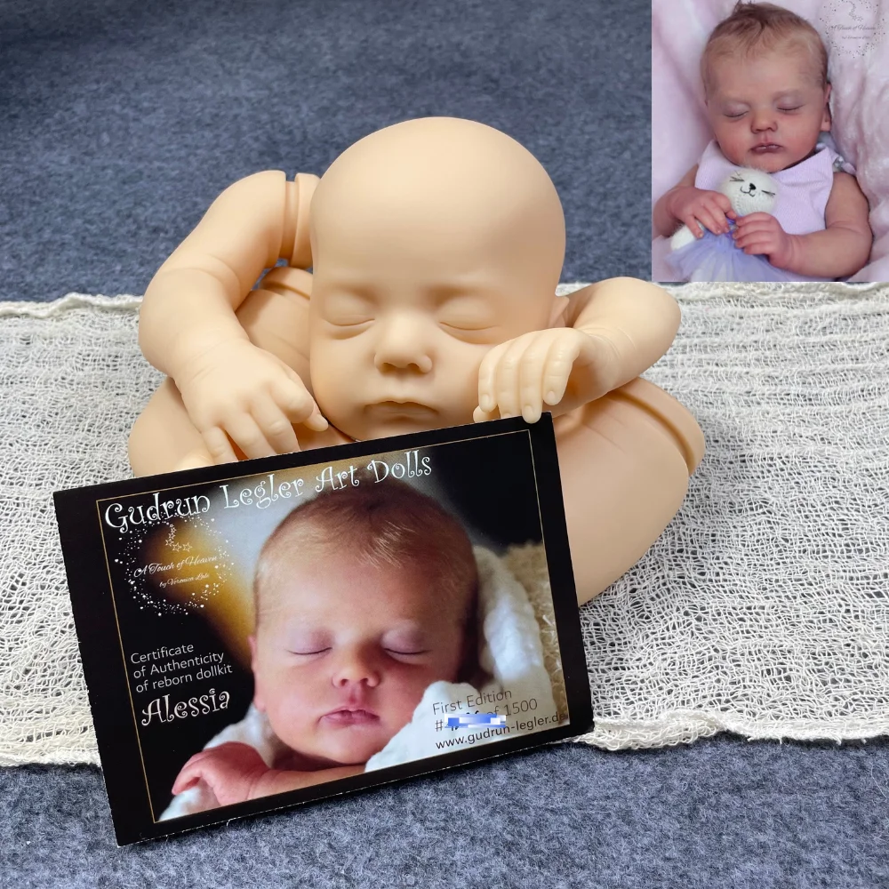 

20 Inch Reborn Baby Doll Kit Alessia With Limited COA Newborn Vinyl Doll Kit Unpainted Unfinished Doll Parts DIY Blank Molds