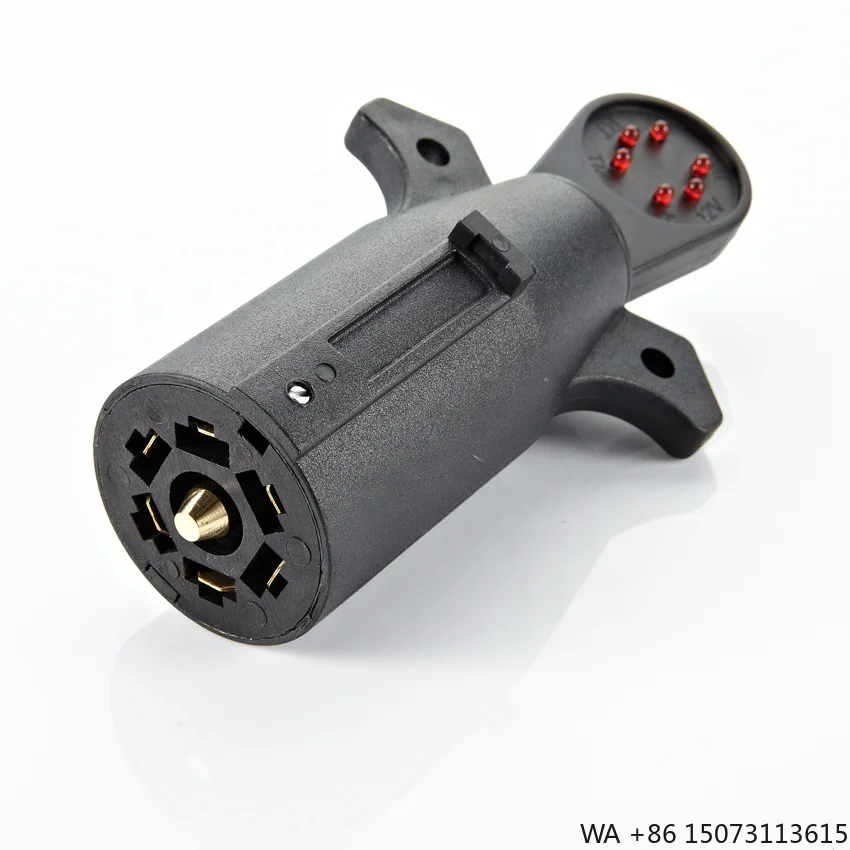 American Style Durable 7-Way Trailer Plug Connector for Trucks RVs Cars Boats