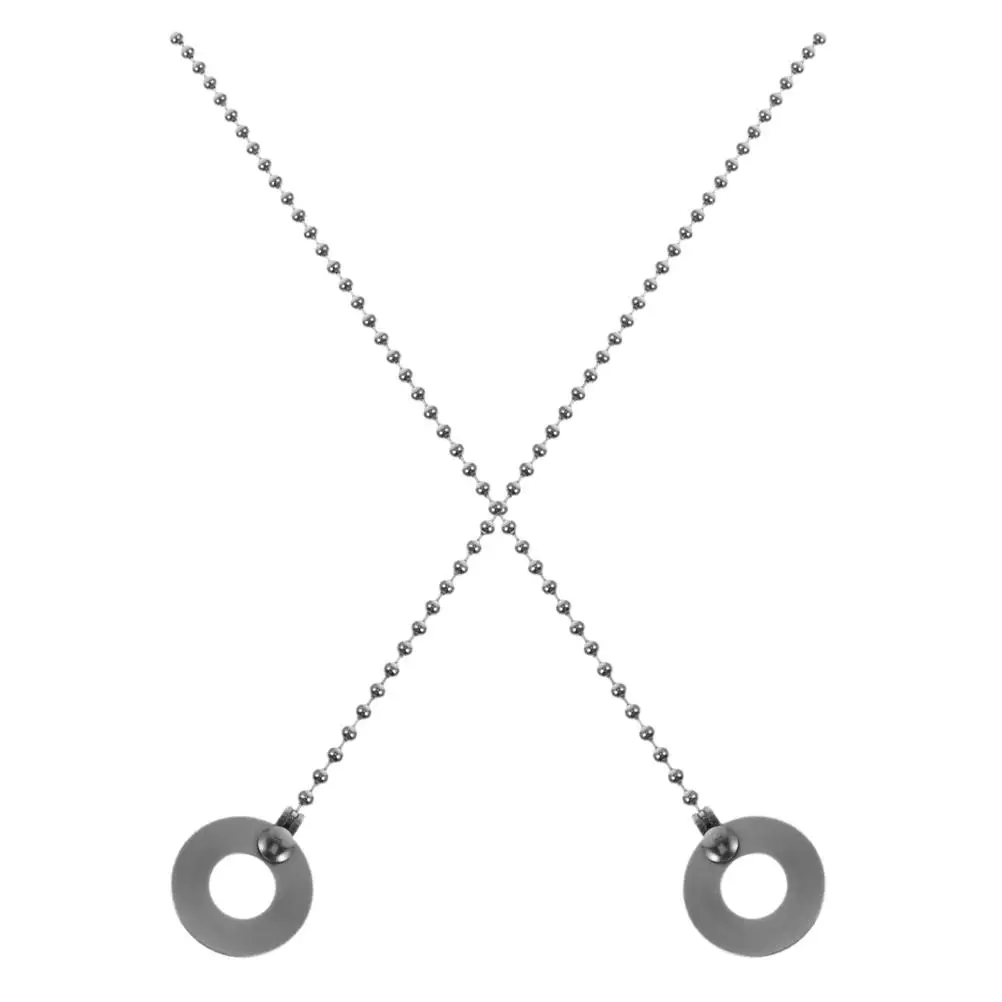 

2Pcs Cymbal Sizzle Chain For Drum Kit Ride Accessories Durable Sound Adjustable Length Easy Installation Drum Replacement Parts