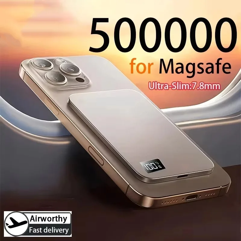 باور بانك لاسلكي مغناطيسي محمول بقدرة 500000 مللي أمبير في الساعة من Xiaomi PD22.5W بطارية خارجية شحن سريع لهاتف Magsafe لهاتف iPhone وسامسونج #1