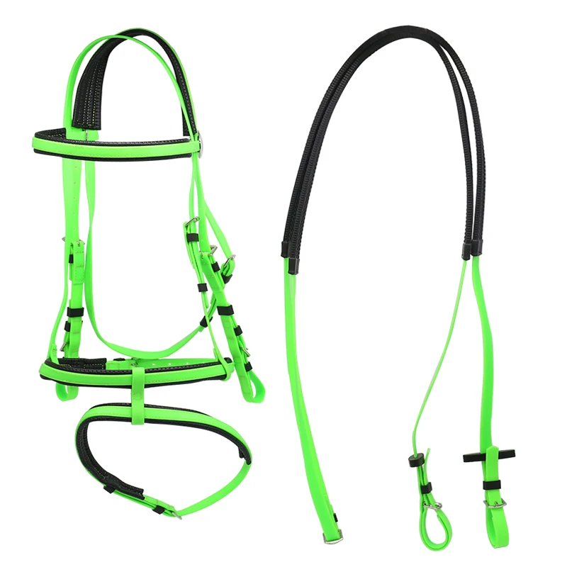 

Double Noseband Bridle by Chinese Manufacturer Durable PVC for Equestrian Equipment Horse Lead Rope Polyester Model