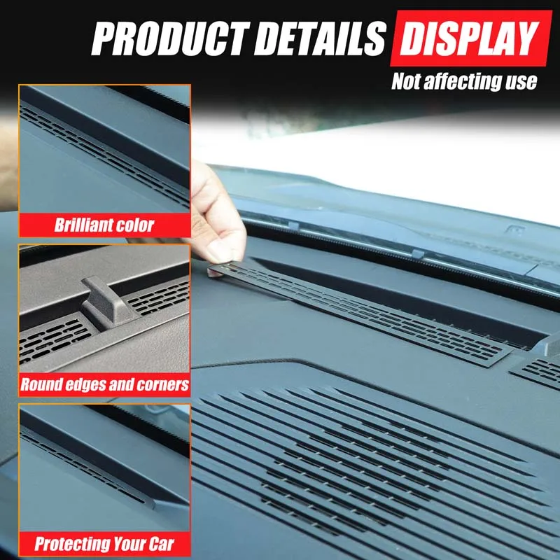 

For Toyota Land Cruiser 250 LC250 2024 2025 instrument panel middle air outlet dust cover car interior modification parts