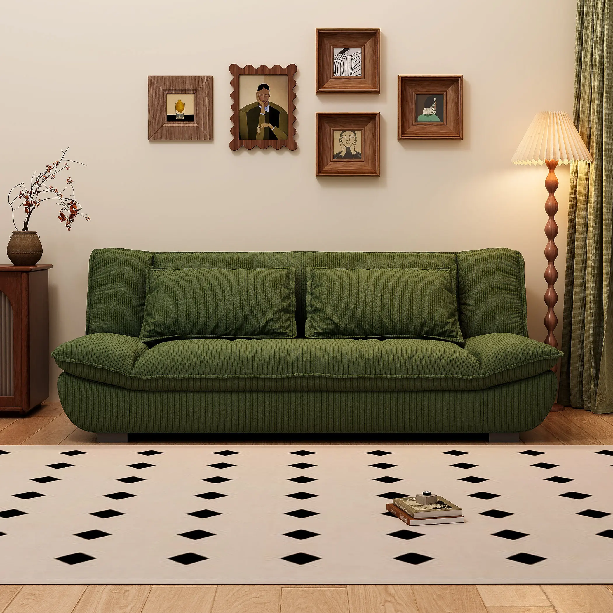 Sofa bed integrated folding dual-purpose removable and washable rental house apartment living room small apartment lazy sofa