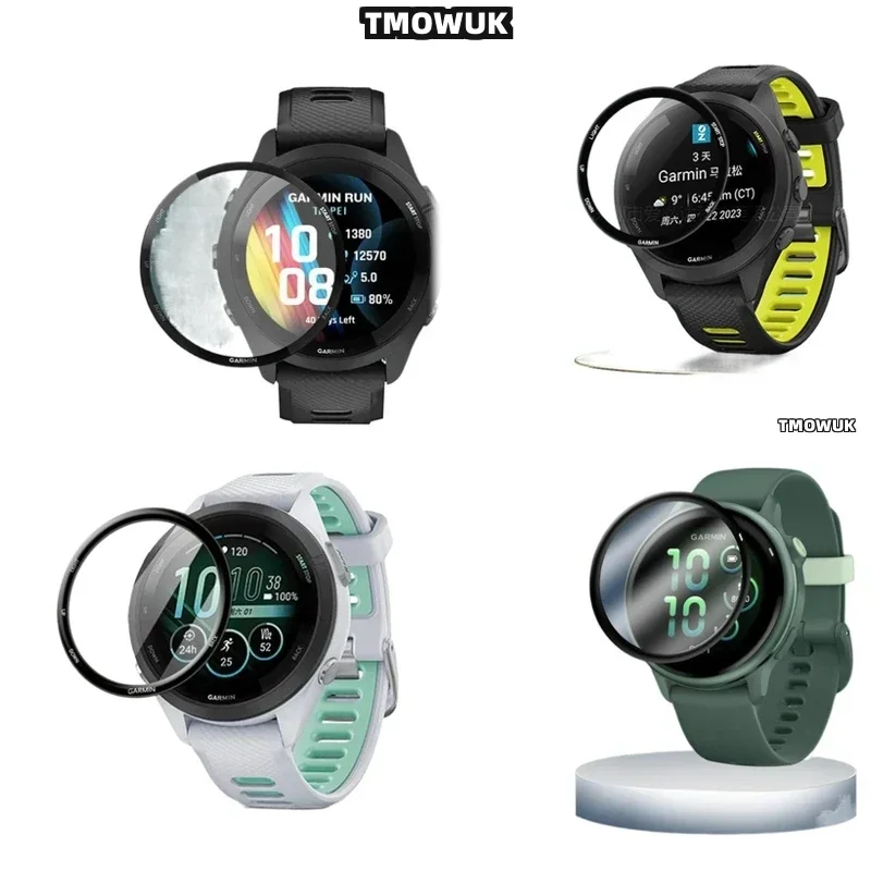 

Для Garmin Forerunner 57 945 955 965 970 42 мм 47 мм: Защитная пленка для экрана с полным покрытием, устойчивая к царапинам, из PMMA, 3D изогнутая