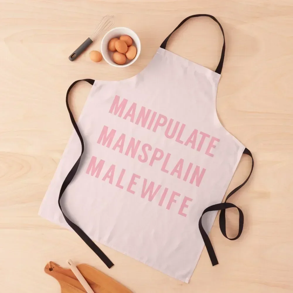 

Manipulate Mansplain Malewife Apron Home Utensils cooks clothes Costume Waiter Apron