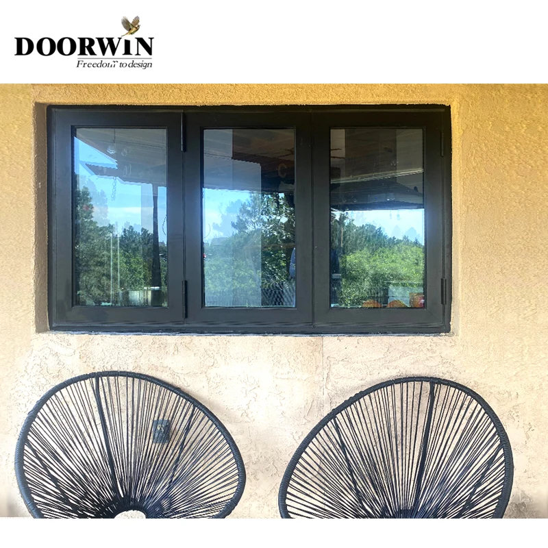 Doorwin Keuken High-Performance Poedercoating Thermische Onderbreking Aluminium Opvouwbare Vensterglas Schermramen