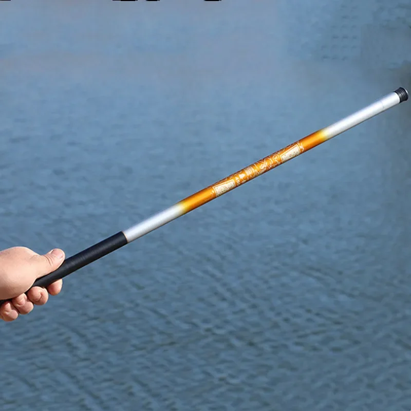 3.6M/4.5M/5.4M/6.3M/7.2M Carbon Fiber Manual Fishing Rod Telescopic Fishing Rod Ultra Long Hard Fishing Rod