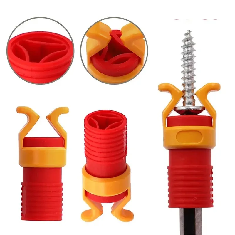 Juego de 3 piezas de abrazaderas de plástico genéricas para tornillos, brocas de sujeción, mangas fijas, herramientas de taladro para carpintería, hoja de destornillador