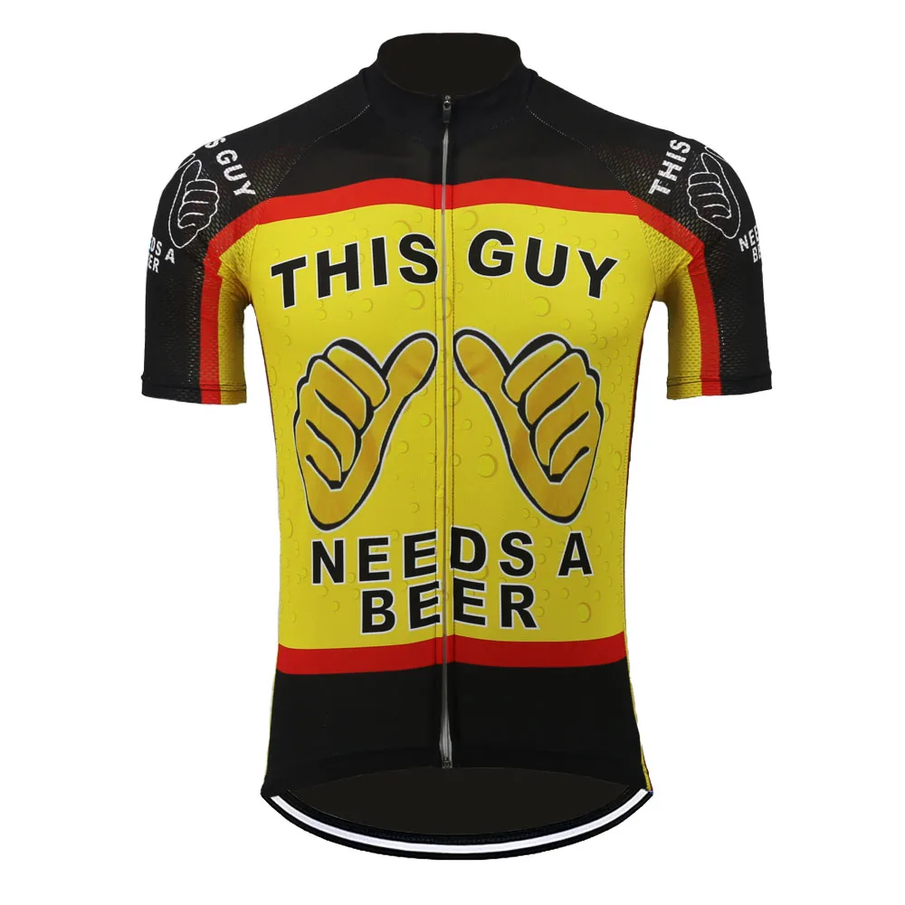 Meerdere Keuzes Bierwielrennen Heren Korte Mouwen Ropa Ciclismo Triatlon Fietskleding Fietskleding Mtb Jersey Mtb - afbeelding 1