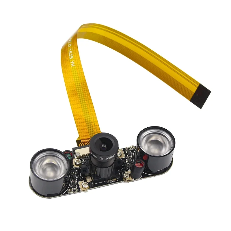 Raspberry Pi Zero Camera Focal Adjustable Module Night Vision 2 pcs IR Sensor LED Light 16 cm FFC for Raspberry Pi Zero W / 1.3