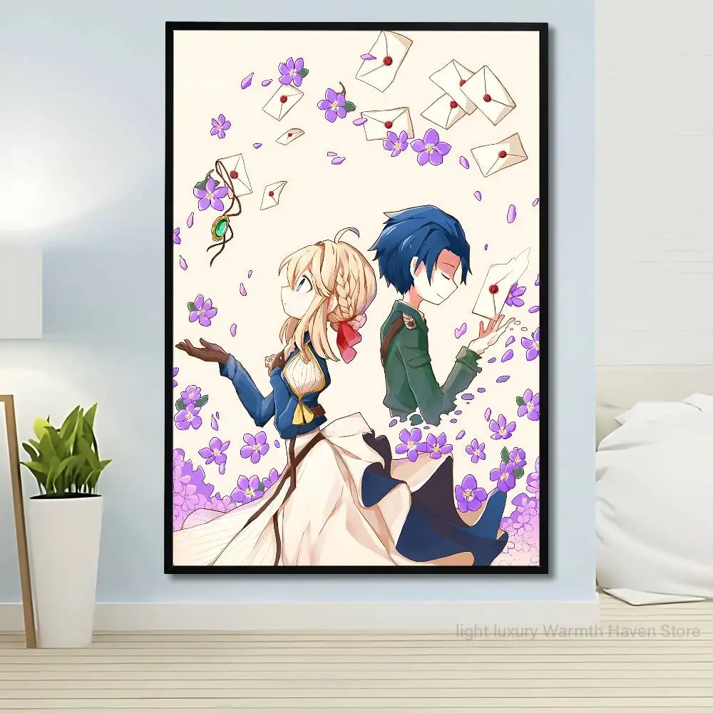 V-Violet E-Evergardens Poster Waterproof HD Wall Art Decal Self-Adhesive Aesthetic Decor For Home Living