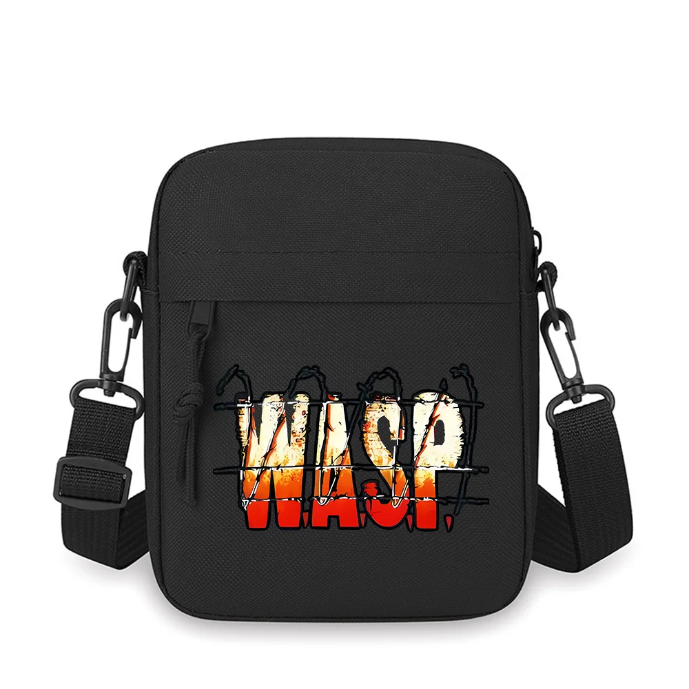 

Urban art style block letters vivid Men Crossbody Bag Single Shoulder Women Cartoon Anime Film Printing Design Unisex