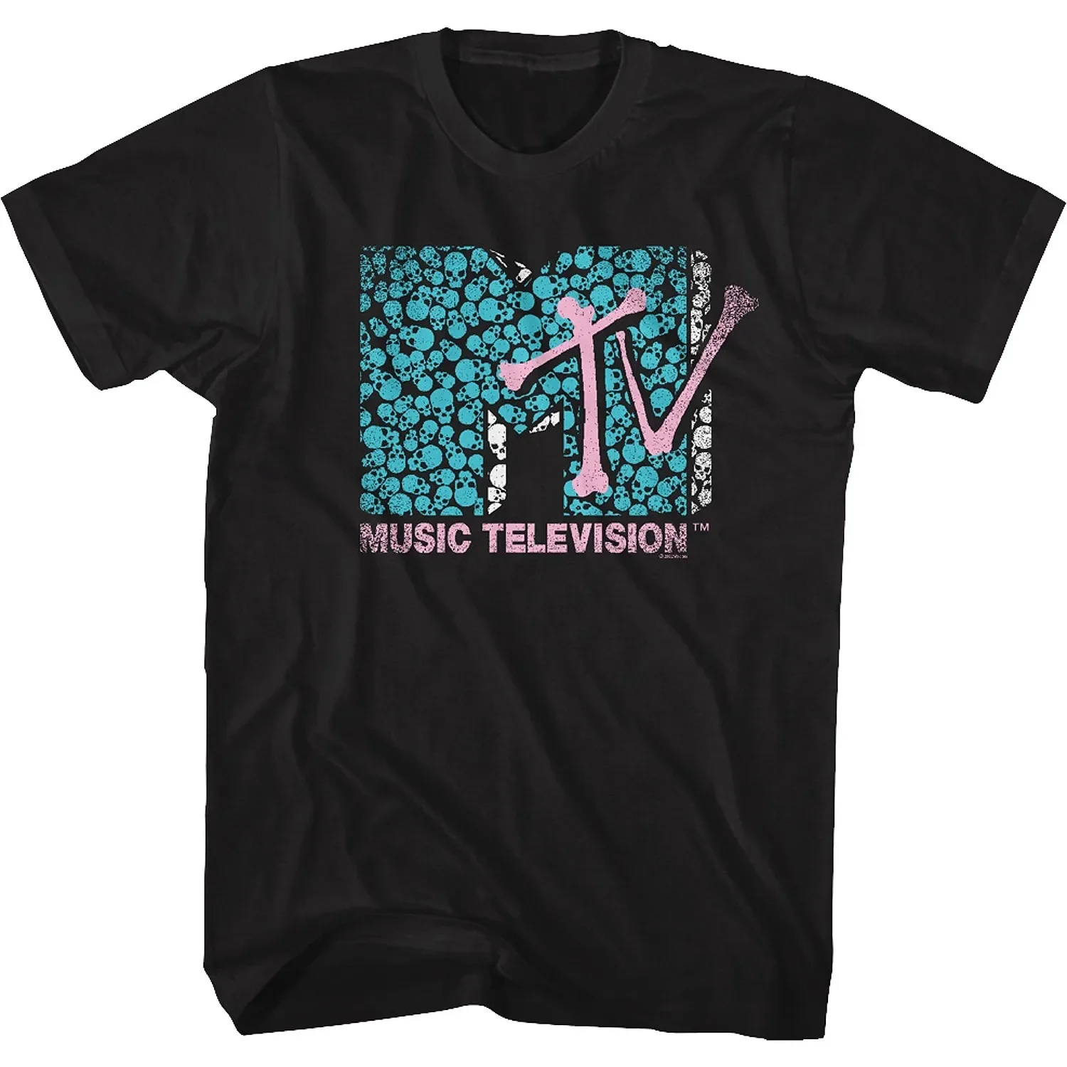 MTV Beach Island Flamingo Logo Vintage Graphic T-Shirt M-T-V Sunset Shape Boombox Checker Design Tee Top Man on The Moon Outfits