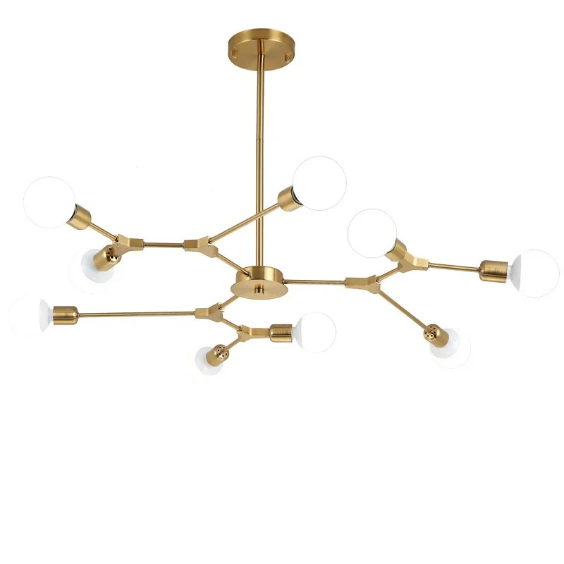 Imagem -06 - Modern Sputnik Candelabro Teto Luminárias Pendant Satélite Ferro Aranha Home Living Decoração da Sala de Jantar 9