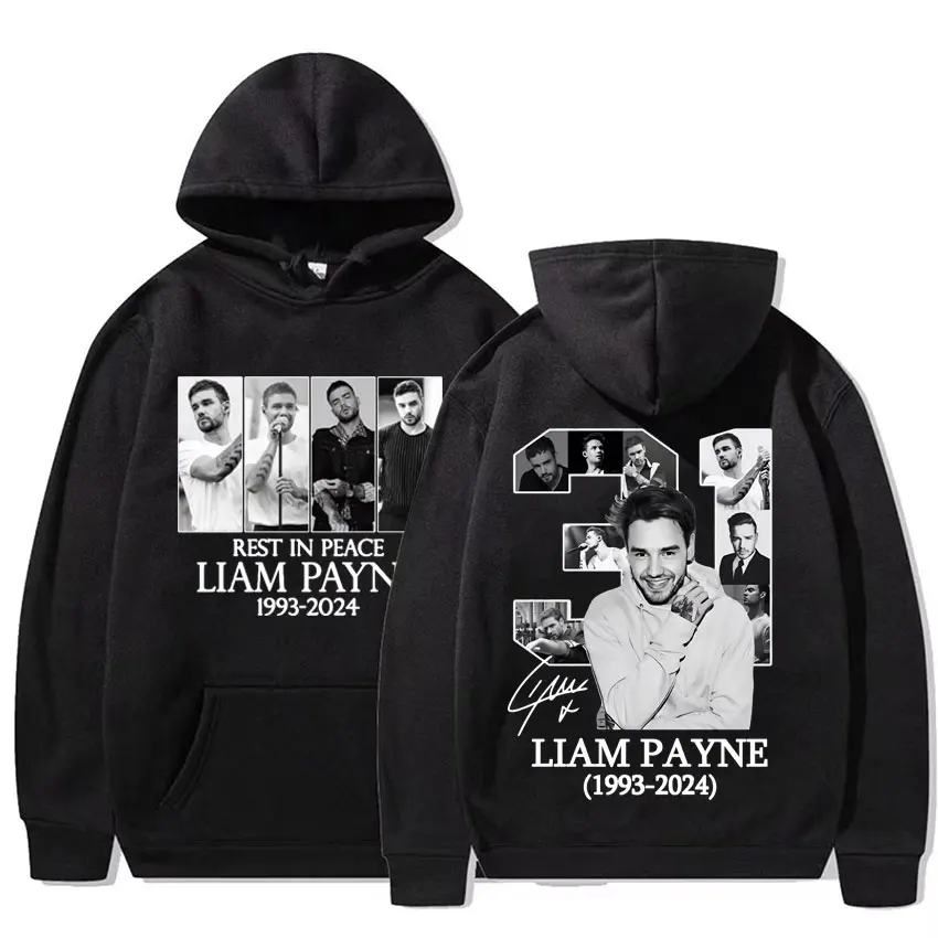 Rest in Peace Liam Payne RIP Tribute Hoodies Fans Gift Unisex Fashion Hip Hop Street Sweatshirts Men Casual Oversized Pullovers