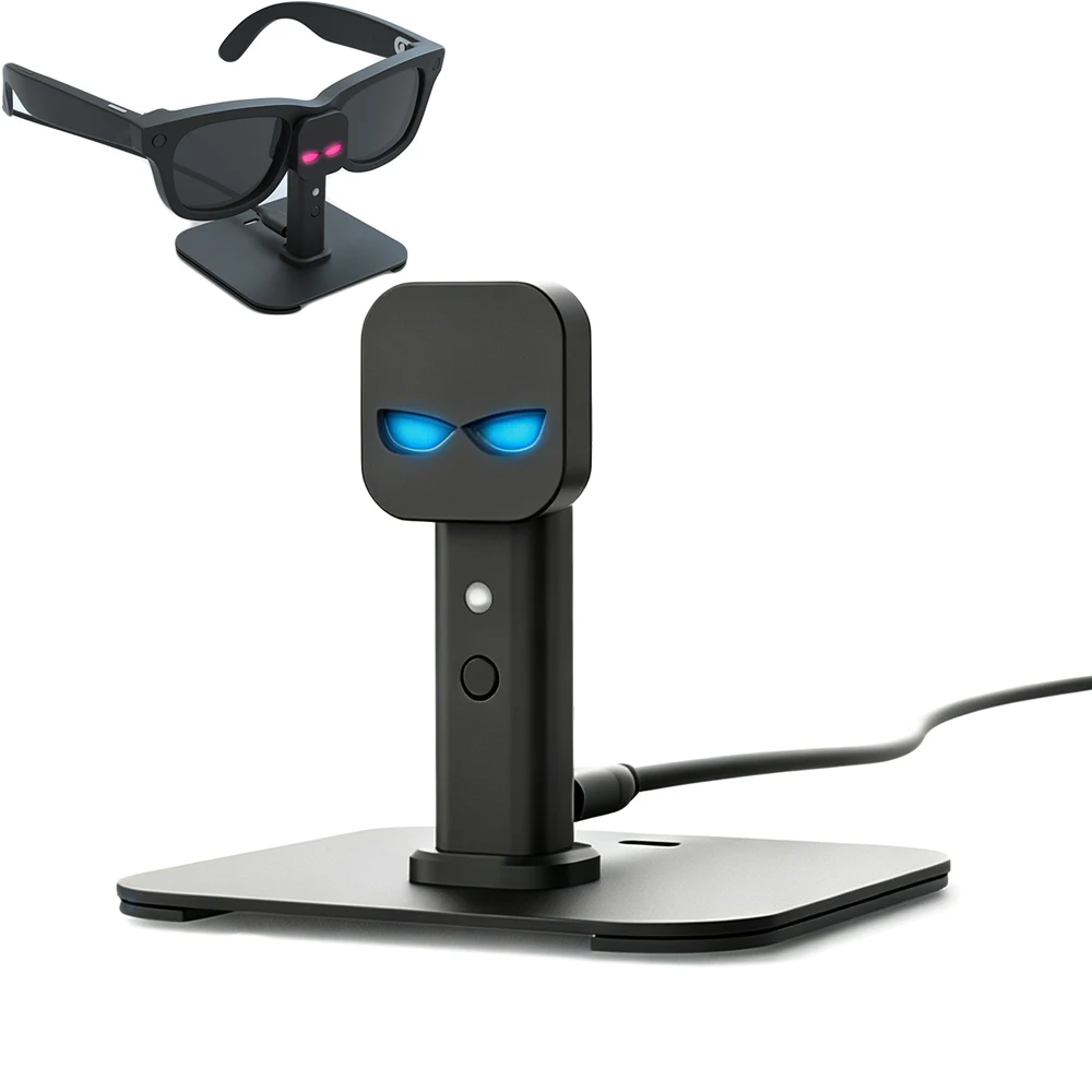 Breathing Light Charging Dock for Meta Skyler/HSTN/Headliner /Blayzer Optics/Scriber AI Glasses Dual USB C