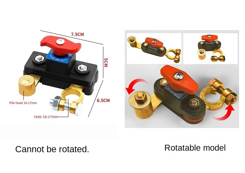 Autobatterie-Trennschalter 12V/24V ﻿ Automatischer Trennschalter, Anti-Stromausfall-Leckageschutz, universelle Autoteile – Detail 1
