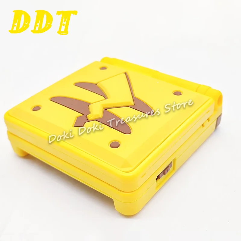 Handheld GBASP Hülle mit 3D-Relief, Pikachu-Design, Würfelförmig, Geprägte Textur-Schale