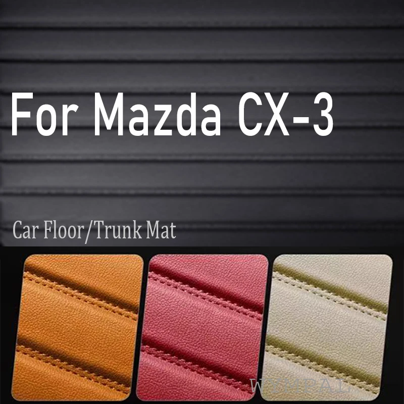 

Luxury Car Floor Mats For Mazda CX-3 CX3 DK 2016~2022 Leather Luxury Mat Protective Rug Carpet Set Auto Interior Parts Car