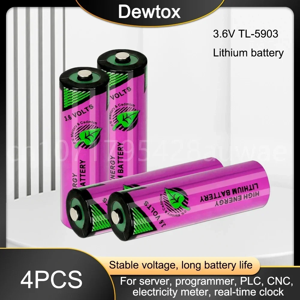 4 Stuks 3.6V TL-5903 TL5903 ER14500 LS14500 Een Lithium Batterij Voor Plc Cnc Machine Tools Touch Screen Water meter Batteria