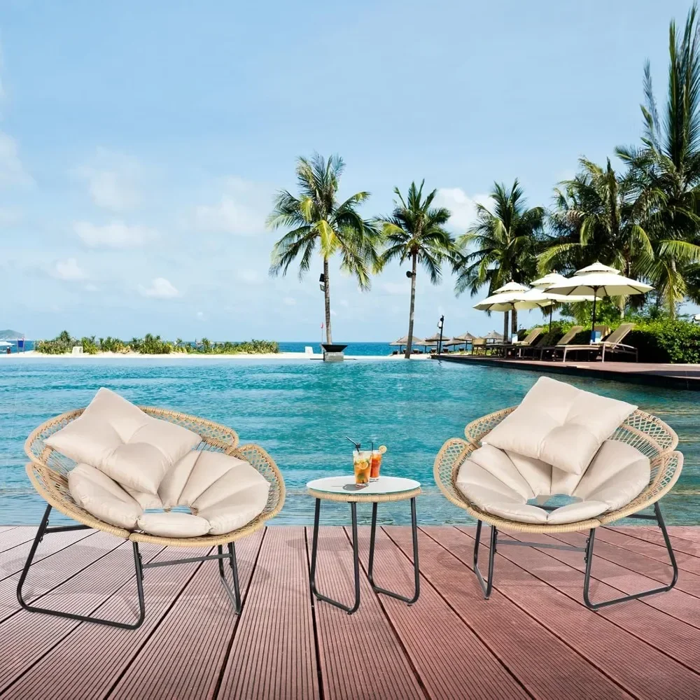 

An Outdoor Garden 3 - Piece Bistro Set for Patios: Comprises A Mosaic Round Table Along with 2 Folding Chairs