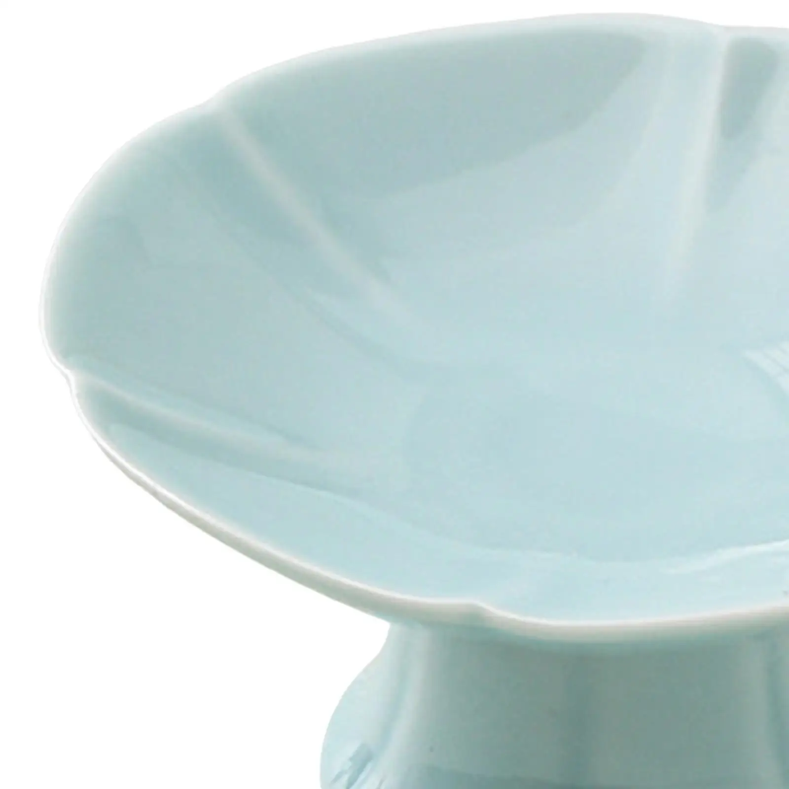 Pedestal Ceramic Dessert Plate Mini Footed Fruit Bowl Porcelain Serving Tray for Baby Shower Event