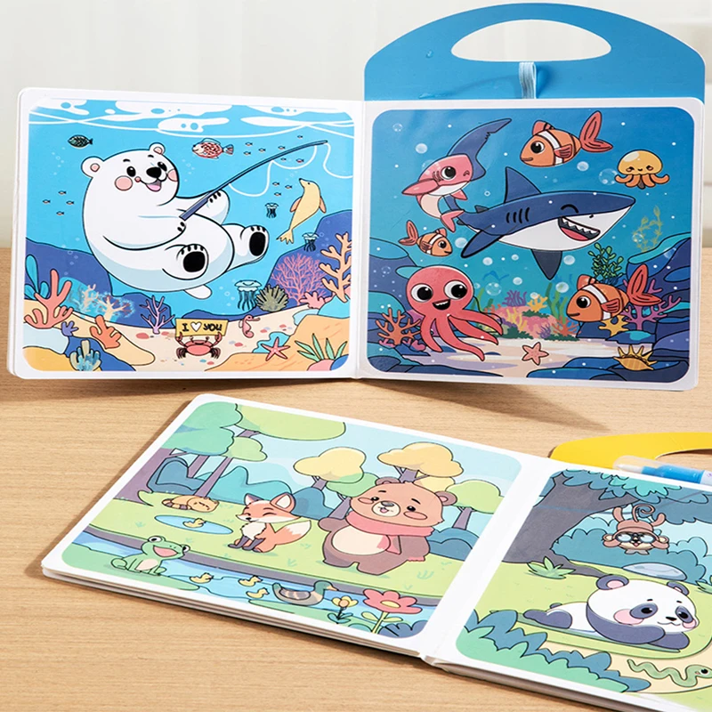 Magical Book Water Drawing Mon - Reusable Water Magic Coloring Book recension och pris