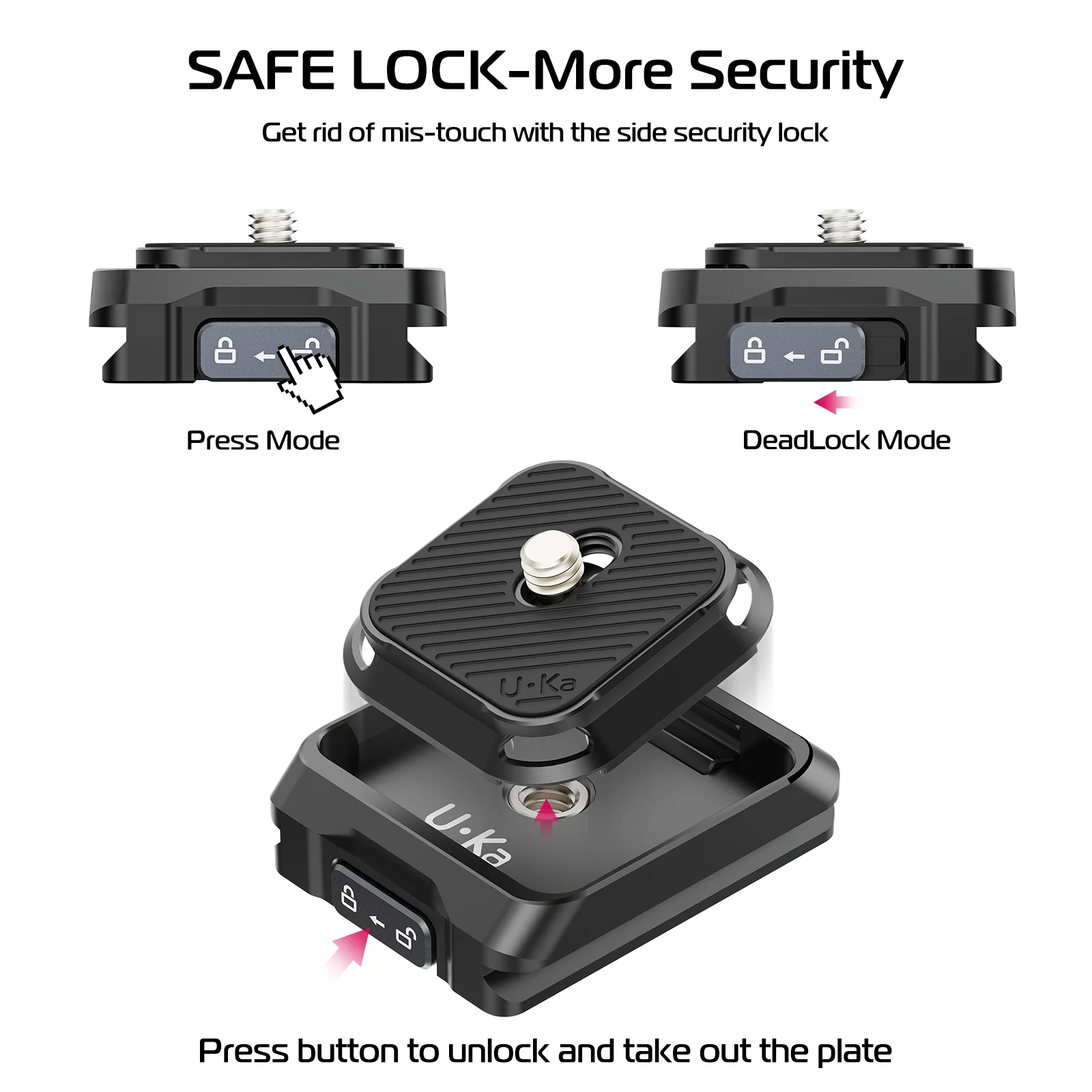 Ulanzi UKA01 Uka Universele DSRL Camera Gimbal Quick Release Kit Arca-Swiss Quick Switch Statief Slider Mount Adapter ondersteuning F38