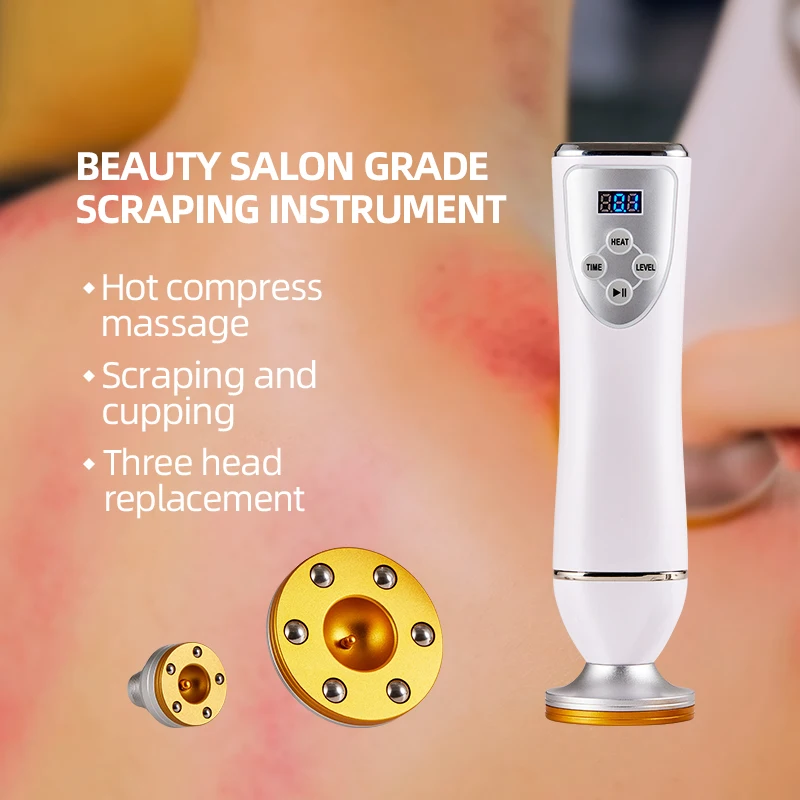 Electric Scraping Massager Scraper Therapy Wave Pressure Body Relaxation Meridian Stimulate Acupoints Vacuum Copping Guasha Tool