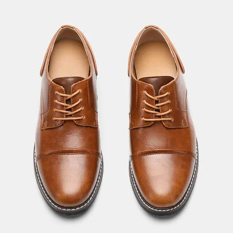 Tamaño 7 ~ 13 zapatos de hombre 2024 nuevos zapatos Derby casuales de hombre zapatos de cuero de moda para hombres # AL6606