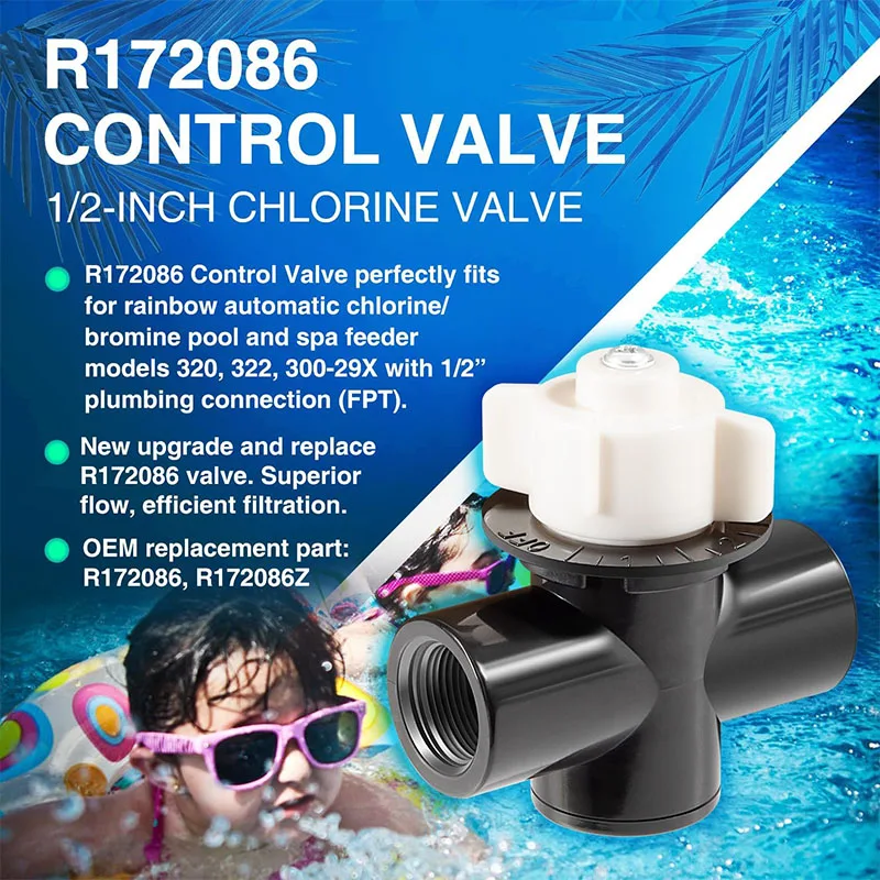 Imagem -03 - Válvula de Controle de Cloro Fpt Compatível com Pentair Rainbow 320 322 30029x Adequado para Piscina Spa R172086 2