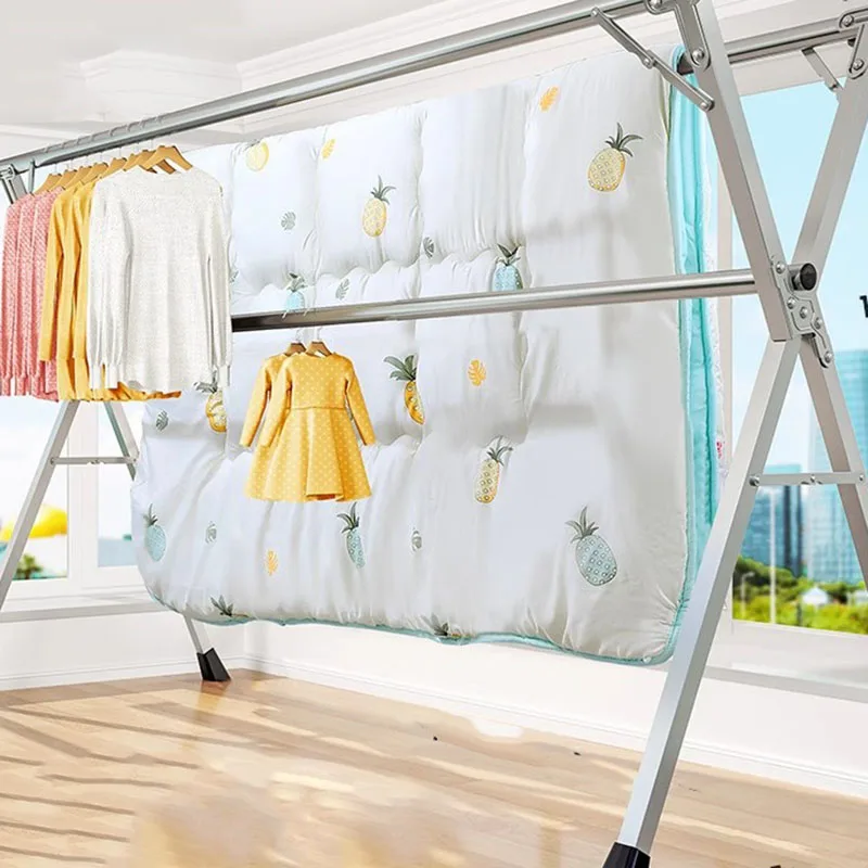 

Balcony Retractble Clothes Hanger Non Slip Metal Hanging Space Saving Drying Racks Skirt Tie Arara De Roupa Home Furniture