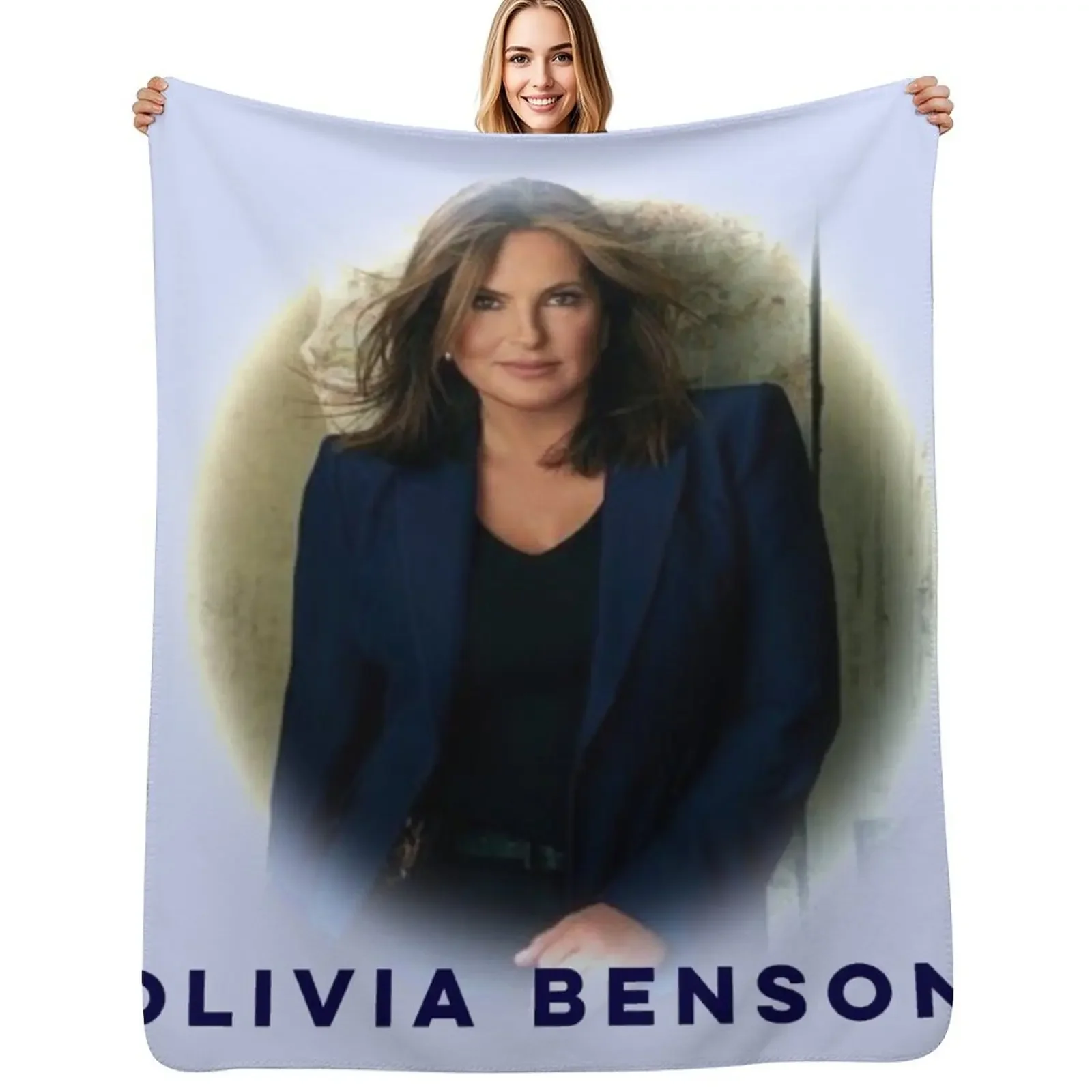 

Olivia Benson Throw Blanket Flannel Beautifuls Heavy Decorative Sofas Blanket