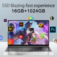 2026 NEW 14.1 Inch Ultra Slim Laptop Intel Core i9 9900 32GB RAM 2TB SSD Windows 11 Gaming Gamer Office Notebook 1920x1080 Max 4