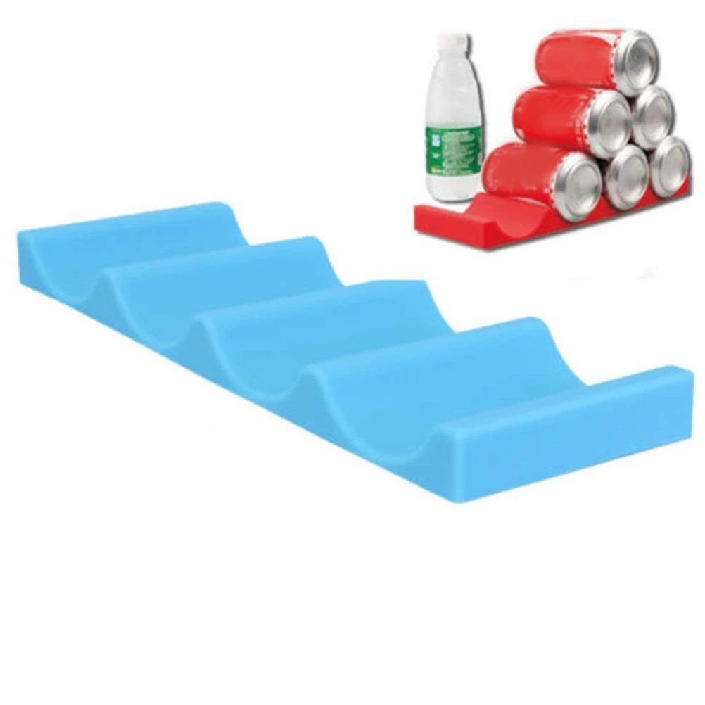 

2 pcs Beer Pad Fridge Rack Beverage Storage Shelfs Blue Can Storage Shelf Lightweight Foldable Kitchen Bar Solution