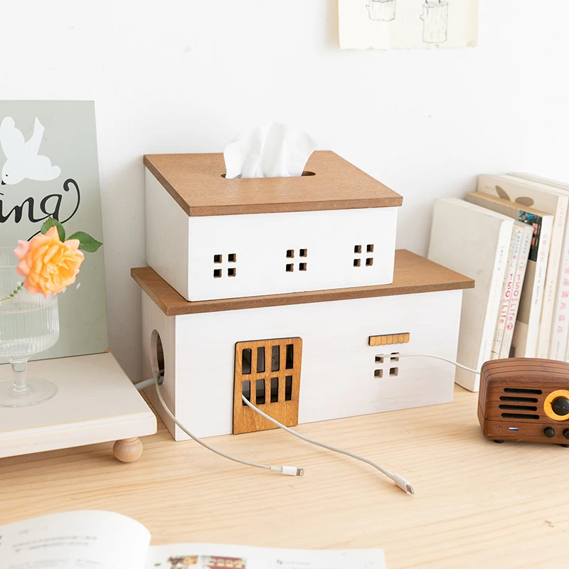 Creative Cartoon Wireless Router Storage Box Home Hollow Wall Mounted WiFi Set Top Box Broadband Blocking Decorative Box