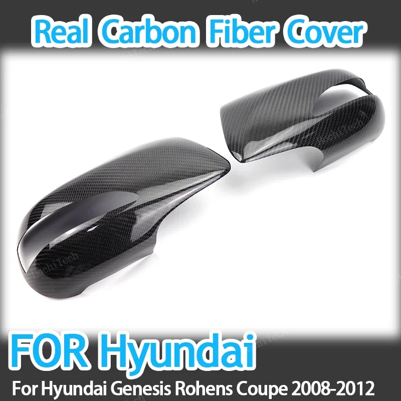 

Real Carbon Fiber ADD-ON Side Mirror cover Caps for Hyundai Genesis Rohens Coupe 2008-2012